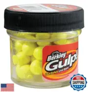 Berkley Gulp! Floating Salmon Eggs , Yellow, 0.56-Ounce