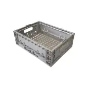 5 x 12L Folding Flat Collapsible Plastic Storage Containers Crate Bin Crates Box
