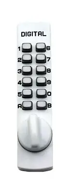 C120WH Surface Mount Slide Bar Lock White