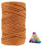 100% Natural Cotton Macrame Cord5mm x110 Yards Macrame Cords Colored Cotton M...