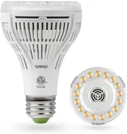 SANSI 15W LED Grow Light Bulb Daylight Full Spectrum E27 and Sunlight White Grow Light