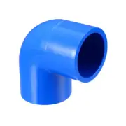 20mm Slip 90 Degree PVC Pipe Fitting Elbow Coupling Adapter Blue 5 Pcs