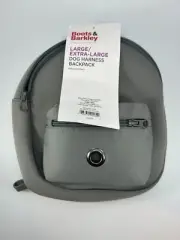Boots & Barkley Large/Extra Large Gray Dog Harness Backpack Attachment-NEW