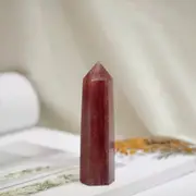 Strawberry Quartz Tower Generator Obelisk - Point- Wand - Crystal Healing - Gift Idea