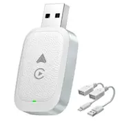 Wireless CarPlay Adapter for Apple CarPlay Android Auto 2 in 1 USB Color White