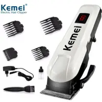 在飛比找蝦皮購物優惠-KEMEI 科美充電式電動理髮機專業液晶顯示理髮器無繩電動修