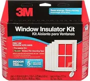 3M Indoor Window Insulation, Insulator Kit for 5 Windows 7.62 x 12.7 cm, Keeps Cold Air Out and Warm Air In, Includes Heat Shrink Window Film and Scotch Window Film Mounting Tape (2141W-6)