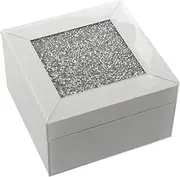 Joyero Crystal Blanco C/Brilliant 14 x 14 x 8 cm