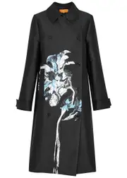 Stine Goya Wessi Floral-jacquard Twill Coat - Black - S S