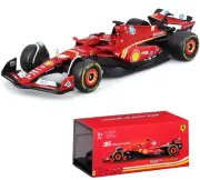 2024 F1 Charles Leclerc 16 Ferrari Racing SF-24 Diecast Car Model & Driver 1:43
