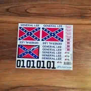 GENERAL LEE DUKE OF HAZZARD 1:16 Scale Decals Stickers RC Car Tamiya HPI Axial