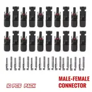 10x Male Femal Connector Kit Waterproof Solar Panel Sealed Plug Socket for MC4