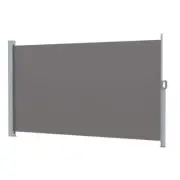 NNEDSZ Side Awning Sun Shade Outdoor Retractable Privacy Screen 1.8X3M Grey