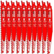 DIABLO Reciprocating Saw Blades 9" Carbide Pruning/Clean Wood Cutting (10-Pack)