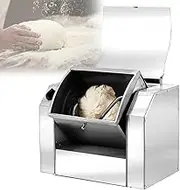 Commercial Dough Mixer, Electric Flour Mixing Machine with 90° Reversible Noodle Bucket, Professional Stainless Steel Dough Kneading Machine for Pasta Noodle Pizza Making 3KG