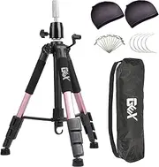 GEXWORLDWIDE GEX 55" Mannequin Tripod Stand Canvas Block Training Doll Manikin Head Wig Stand for Cosmetology Hairdressing (Rose Gold)