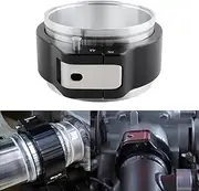 RiAiCiING 3 Inch Aluminum Quick Release V Band Clamp, 76mm Intake Intercooler Pipe Clamp for Intercooler Pipe Clamp Throttle Union Sleeve, 32516 Pinless HD Clamp, (Black)…