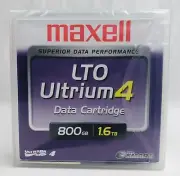NEW Sealed Maxell LTO Ultrium 4 Data Tape Cartridge 800GB /1.6TB RARE HTF MEDIA