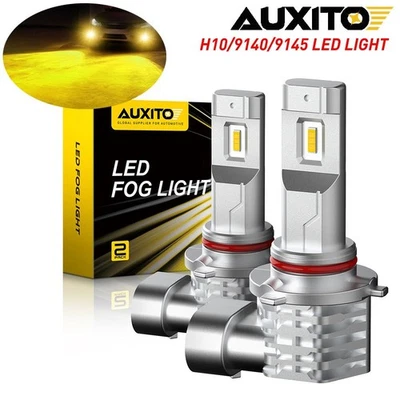 AUXITO YELLOW KIT 100W 4000LM 9145 9140 LED Fog Driving Lamp Bulb Bright 3000K (for: Isuzu)