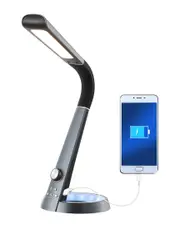 JONATHAN Y Milton Contemporary Adjustable Dimmable USB Charging LED Desk Lamp