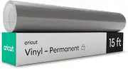 Cricut Premium Permanent Vinyl Roll (12 in x 15 ft), Weather-Resistant, Dishwasher-Safe & Fade-Proof, Compatible with Cricut Cutting Machines, Create Signs, Labels, & Personalize DIY Project, Silver