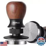 MORILS Espresso Tamper 51mm, Coffee Tamper with Spring Loaded Tamper, Adjusta