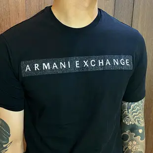 美國百分百【美國真品】Armani Exchange T恤 AX 短袖 大logo 上衣 T-shirt 黑白 CD52