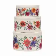 Emma Bridgewater Cake Tins Set Of 3 Round Garden Flowers Bakeware Storage