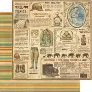 Wholesale GRAPHIC 45 Paper 12" 5p Safari Drive Thru Serengeti Outfitters Camp