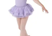 Bloch Ballet Dance Lilac Scallop Edge Tutu Skirt Girls Child 4/6 CR1891