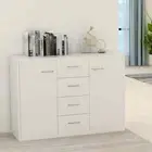 Wooden Buffet Sideboard Cabinet Storage Cupboard Drawers Hallway Table White