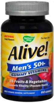 ALIVE MULTIVIT MEN 50+ GUMMY 60CT