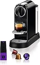 De'Longhi Nespresso CitiZ EN167.B, Automatic Coffee Machine, Single-Serve Capsule Coffee Machine, Welcome Set Included, Compact Design, 19 Bar Pressure, 1260W, Black