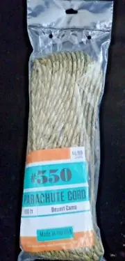 Desert Camo 550 Paracord Parachute Cord 100ft Bracelet Crafts