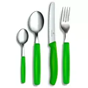 Victorinox 24 Piece Steak Knife Table Cutlery Set 24pc - Green