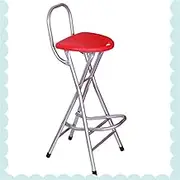 Folding Bar Stool,Folding Stool, Portable Dining Table Chair for Indoor Outdoor Garden,