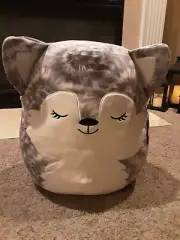 Squishmallow Heidi 16" Gray Tie Dye Husky BNWT NEW Release 2021 !!!