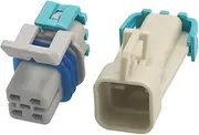 Xiaojiang Store 1 Set 4 Pin D-E/P-HI GM LS2 O2 Waterproof Socket Auto Electrical Connector O/y-gen Sensor Plug 15326423 12176896 (Color : Follow me Cheaper, Size : 5 Set)