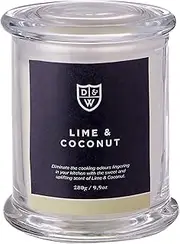 [Davis & Waddell] Lime & Coconut Scented Candle, 9.2 x 11 cm