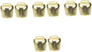 4sets Artisan Copper Bells Golden Bells for Livestock Sturdy Cats Collar Bells Retro Hanging Bells for Hiking Garden Noisemakers 2pcs*4