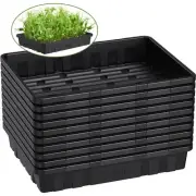 Extra Thick Heavy Duty 10 Pack Seed Starting Trays - Microgreens Growing Tray...