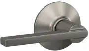 Schlage F10 V LAT 619 Latitude Door Level, Hall & Closet Passage Lock, Satin Nic