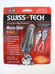 SWISS+TECH Micro-Slim™ 9-in-1 Keychain tool Multi Tool, ST67100 Au Seller