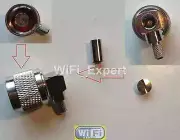 N TYPE RIGHT ANGLE MALE CRIMP CONNECTOR FOR LMR100 LMR195 LMR240 LMR400 RF COAX