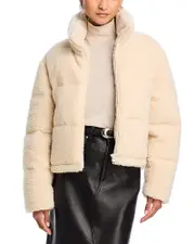 Aqua Sherpa Puffer Jacket - Exclusive