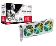 ASRock Radeon RX 7600 XT Steel Legend 16GB OC RX7600XT SL 16GO Graphics Card NEW