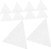 Homoyoyo 20pcs Triangle Plastic Mesh Canvas Sheets for Embroidery Durable Craft Supplies for DIY Crochet and Knitting Projects for Intricate Patterns