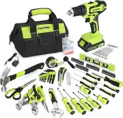 Versatile 20V Cordless Drill Combo with 232 Home Repair Tools - Lightweight