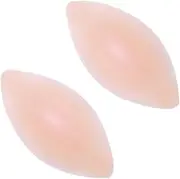 [QUUPY] 1Pair Silicone Bra Inserts Breast Enhancers Push-up Bra Insert Pad Gel Bikini Bra Padding Booster Pads Nude