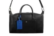 Duffel Travel Bag Cavalli Class Unisex Black Leather